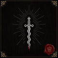 Gothic Serpent Sword Cross Stitch Pattern • Occult Dagger PDF • Medieval Weapon Embroidery • Witchy Blackwork Snake Blade Needlework