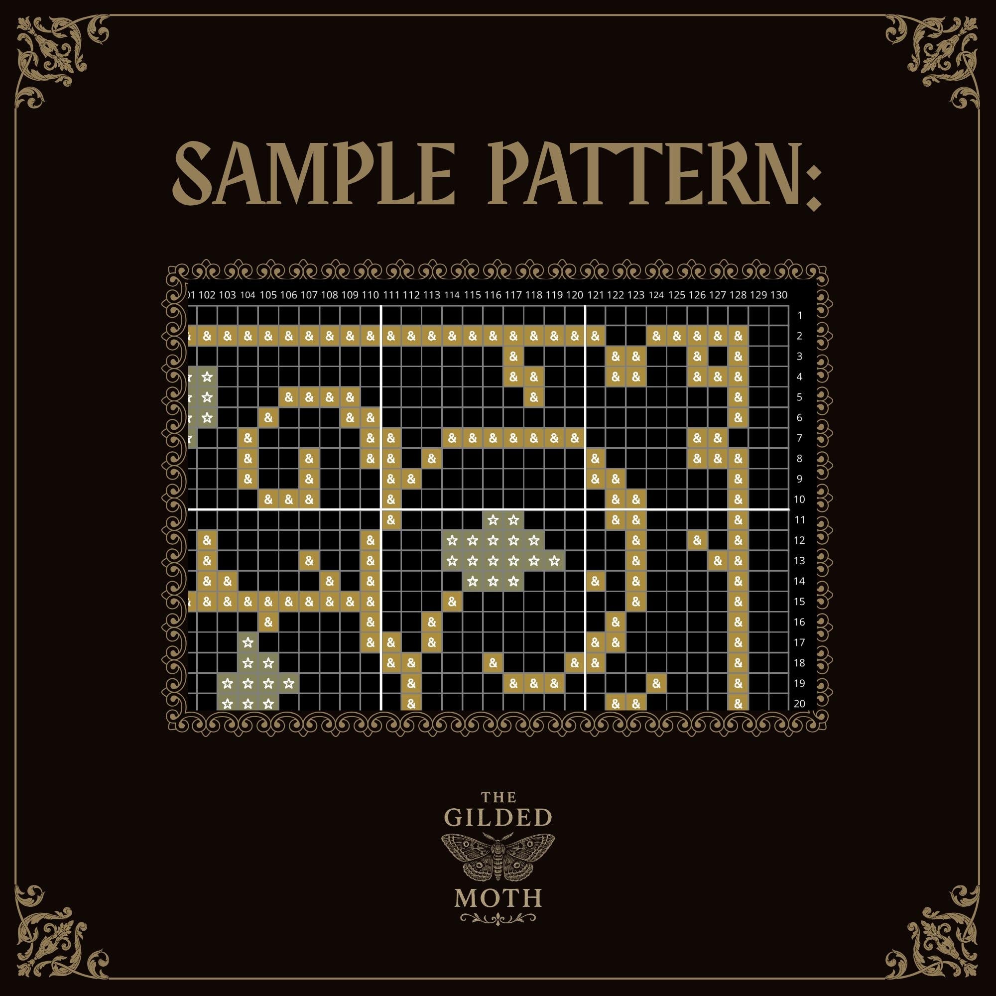 Gothic Rose Cross Cross Stitch Pattern • Medieval Floral Christian Embroidery PDF • Black Aida Religious Decor • Dark Cottagecore Needlework