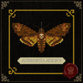 Death’s-Head Moth Cross Stitch Pattern • Acherontia Atropos PDF • Gothic Natural History Embroidery • Dark Academia Insect Art on Black Aida