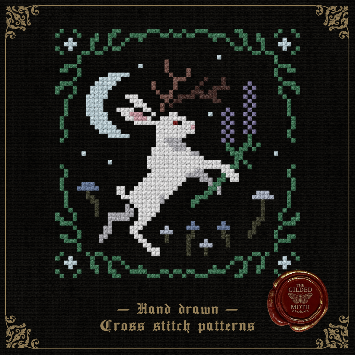 Forest Jackalope Pattern