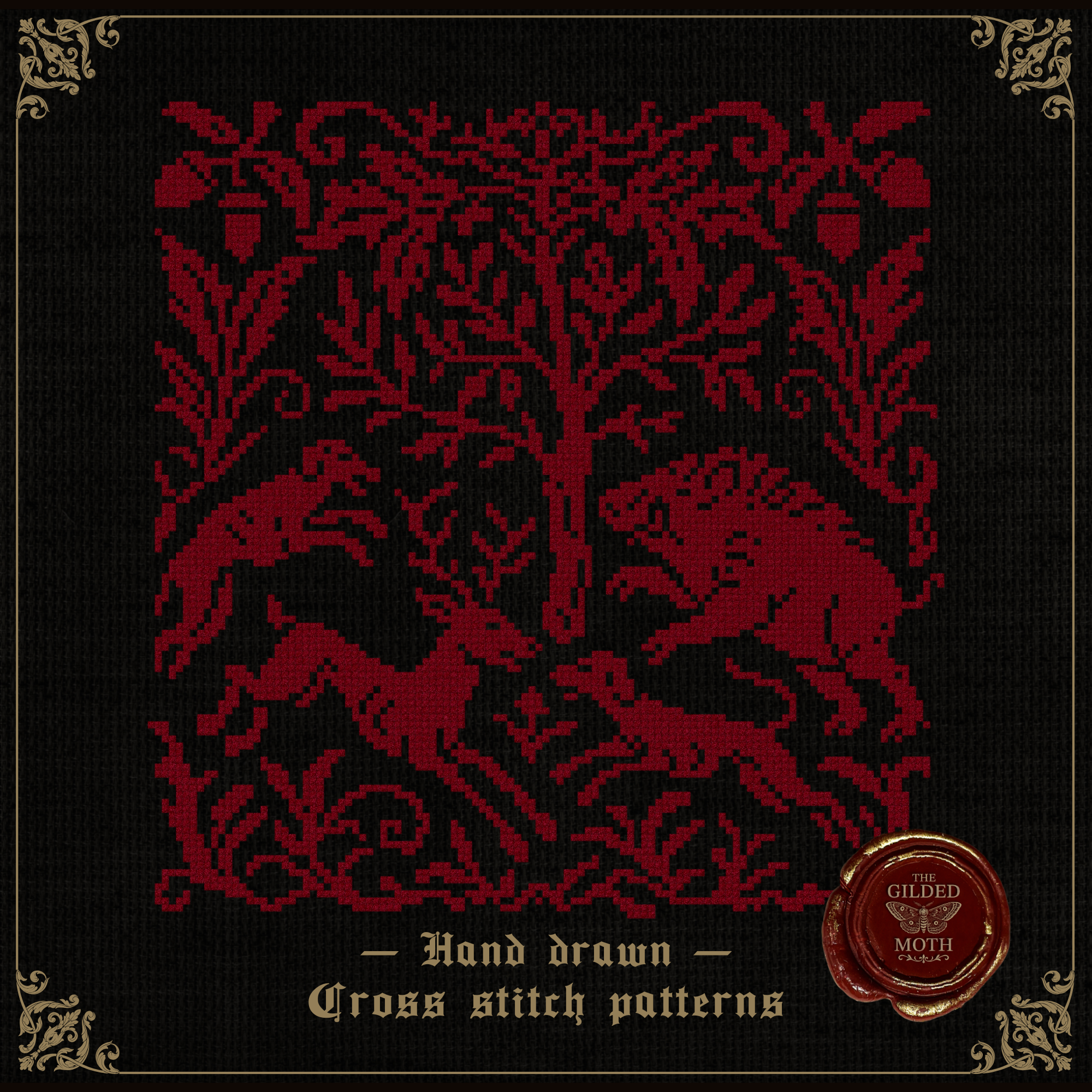 Bore Hunt Tapestry Pattern