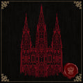 Gothic Cathedral Cross Stitch Pattern • Medieval Architecture Silhouette PDF • Redwork Black Aida Embroidery • Dark Academia Wall Art