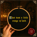 Funny Medieval counted Cross Stitch Pattern: Cringe M’lord Gothic Embroidery (PDF)