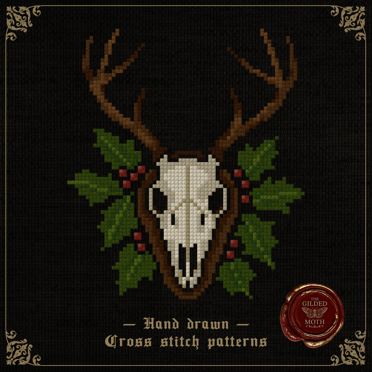 Reindeer Skull Pattern