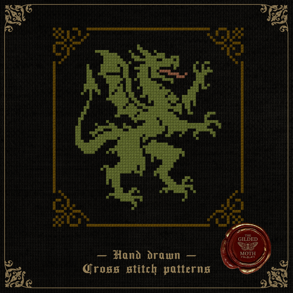 Medieval Dragon Pattern