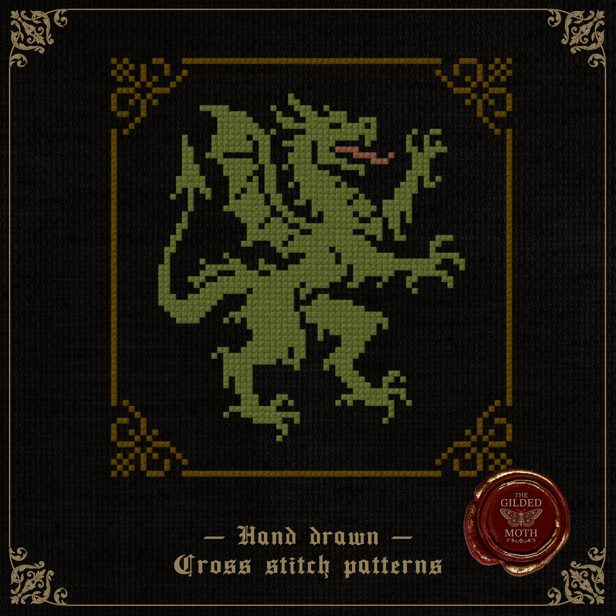 Medieval Dragon Pattern