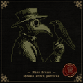 Plague Dr with Crow Pattern