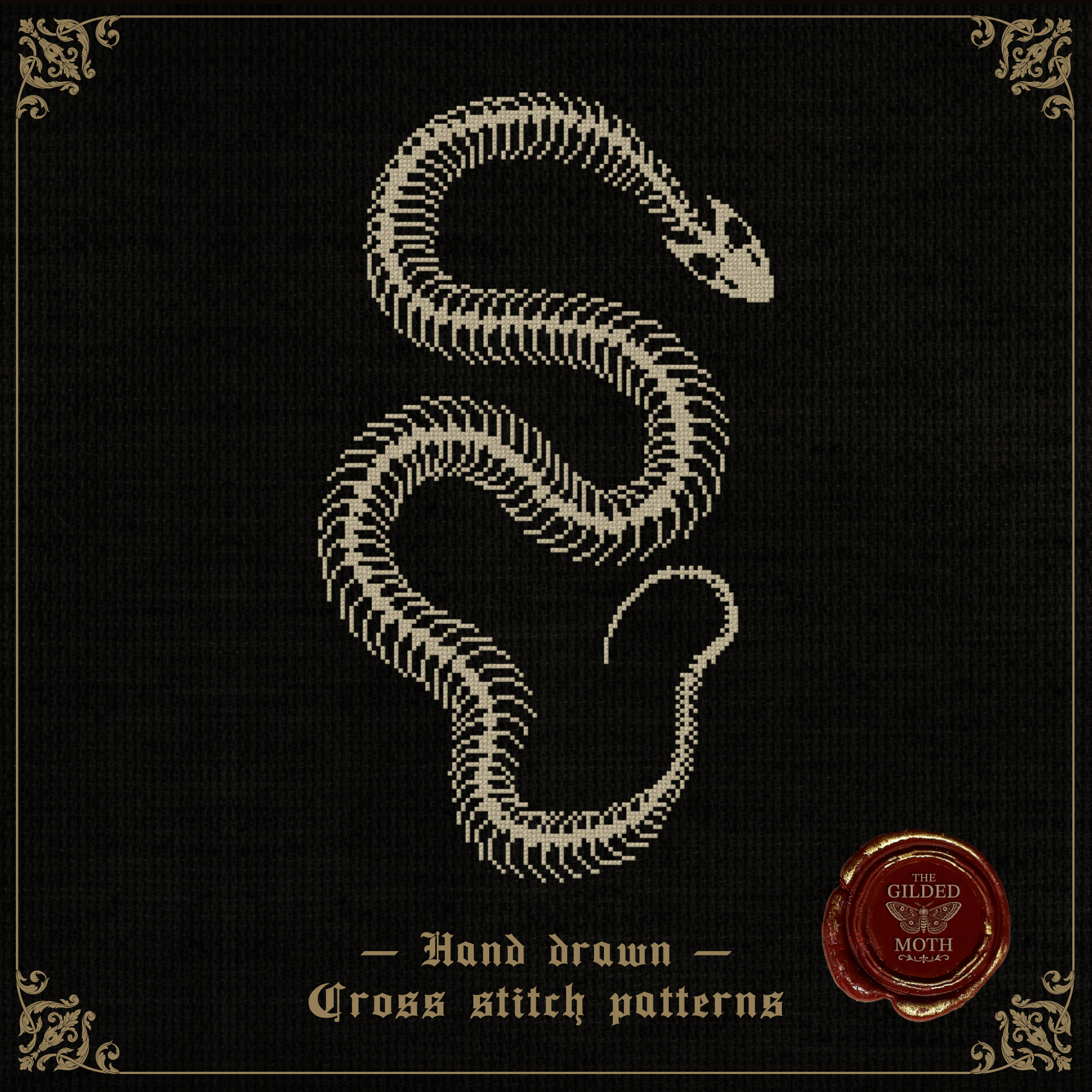 Snake Skeleton Pattern
