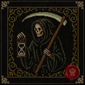 Grim Reaper Cross Stitch Pattern • Gothic Skeleton Embroidery PDF • Death Scythe Sampler • Dark Academia Black Aida • Medieval Macabre Decor