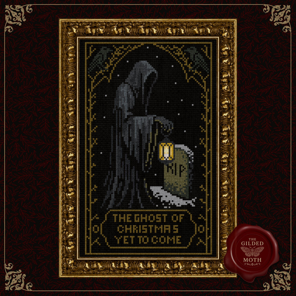 Ghosts of Christmas counted Cross Stitch Pattern Set | Gothic Christmas Embroidery | Victorian Holiday Decor | Dark Xmas PDF Download